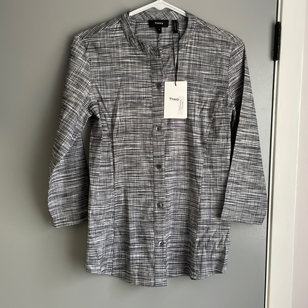 Theory Kalsentra Harbor crunch top , size S, new